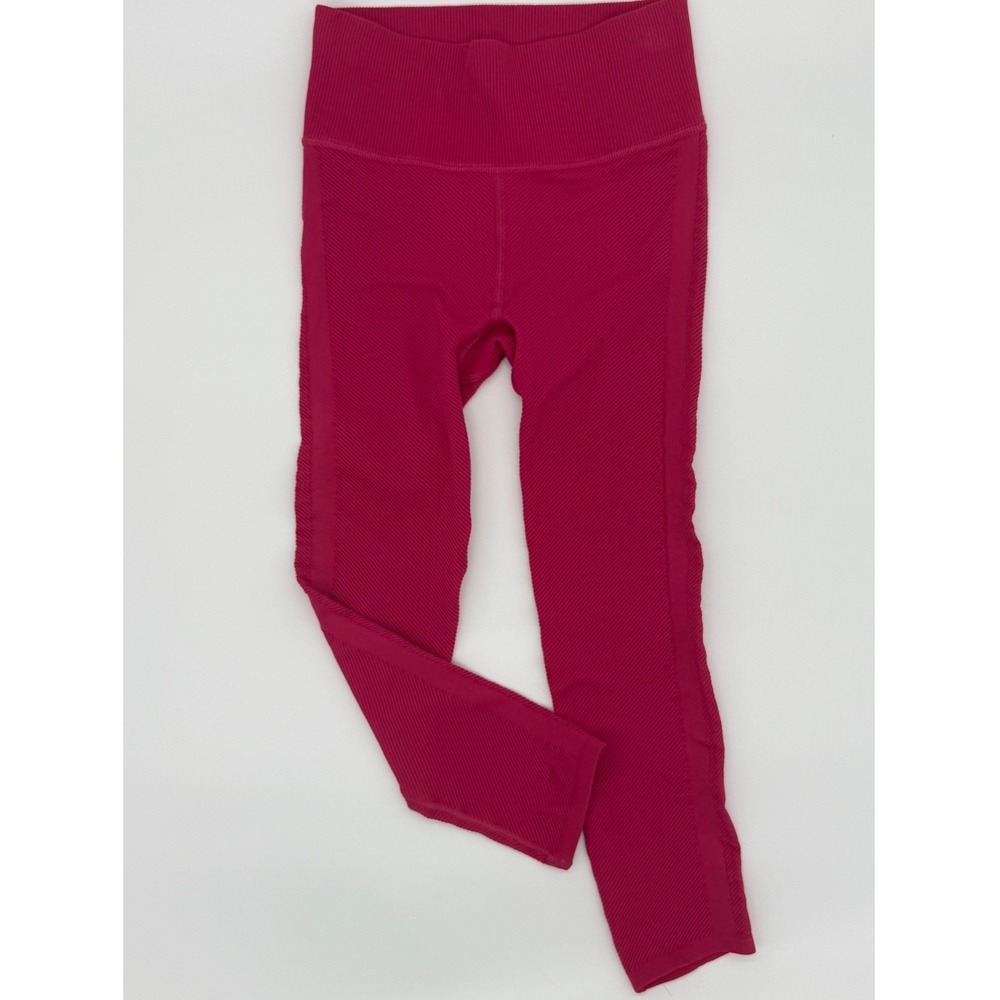 Free People Movement‎ Ribbed Crop Leggings Pink Size S